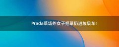 Prada菜場(chǎng)外女子把菜扔進(jìn)垃圾車!