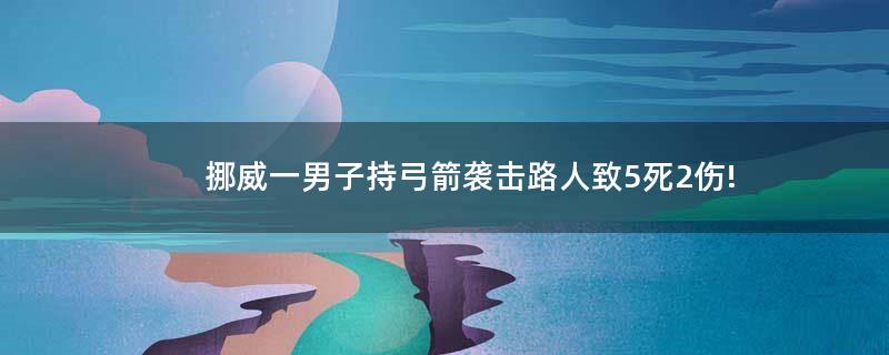 挪威一男子持弓箭襲擊路人致5死2傷!
