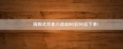 網(wǎng)購(gòu)式盡孝八成由80后90后下單!