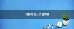 劉銀月前公公遭調(diào)查!