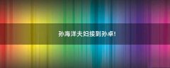 孫海洋夫婦接到孫卓!