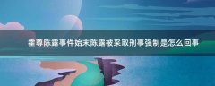 霍尊陳露事件始末 陳露被采取刑事強(qiáng)制是怎么回事